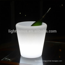 BSCI led champagne ice bucket with white led lighting